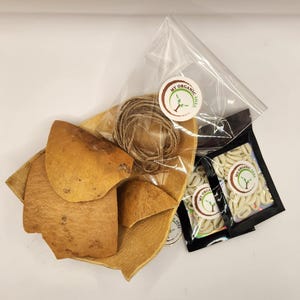Arts and Crafts - Creative Starter Pack – Cracked Calabash DIY Art Kit with Cowrie Shells
