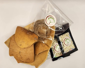 Arts and Crafts - Creative Starter Pack – Cracked Calabash DIY Art Kit with Cowrie Shells
