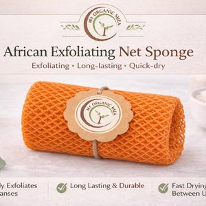 Spugna da bagno esfoliante africana: scrub per il corpo in nylon