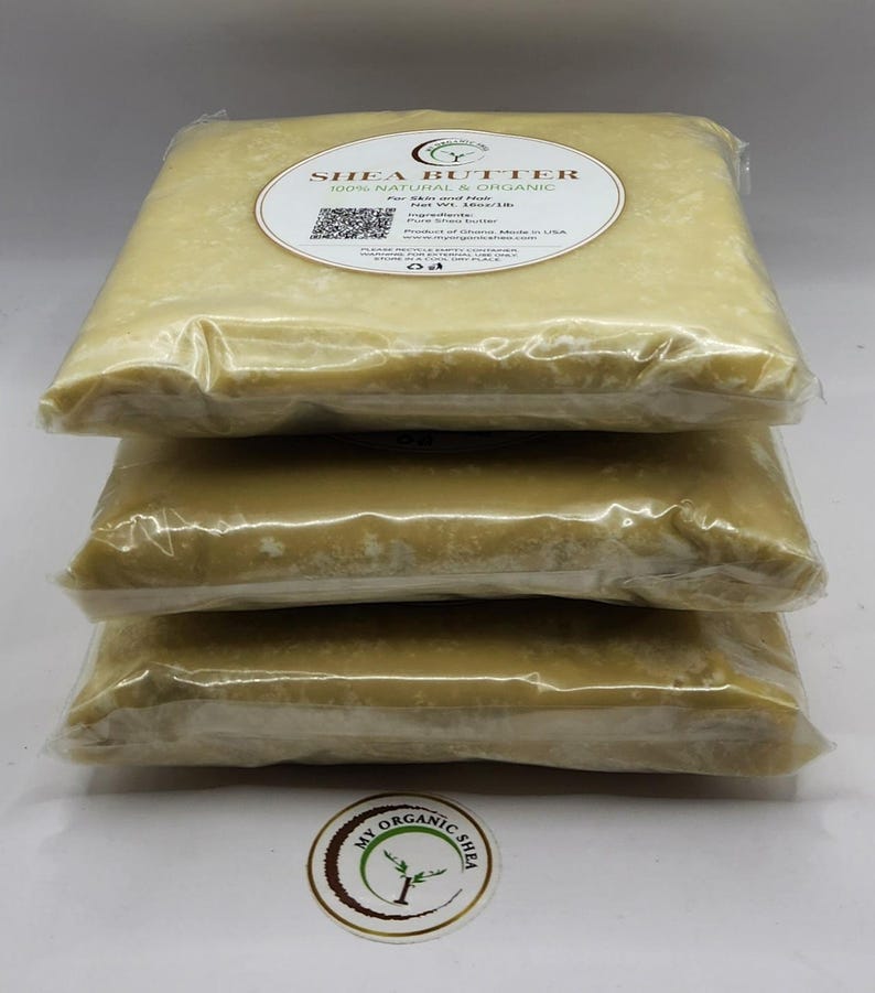 Raw Unrefined Shea Butter, 100% Natural Ghana, Skin Hair Moisturizer image 12