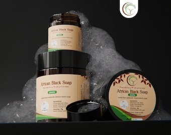 Scented African Black Soap (Paste) 8oz Scented