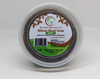 African Black Soap (Paste) 15oz, 30oz from Ghana
