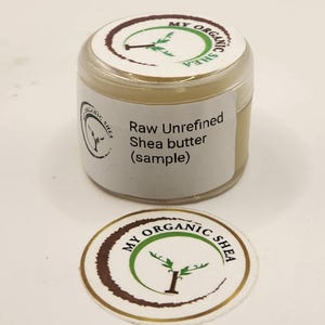 Raw Unrefined Shea Butter, 100% Natural Ghana, Skin Hair Moisturizer 1oz sample size