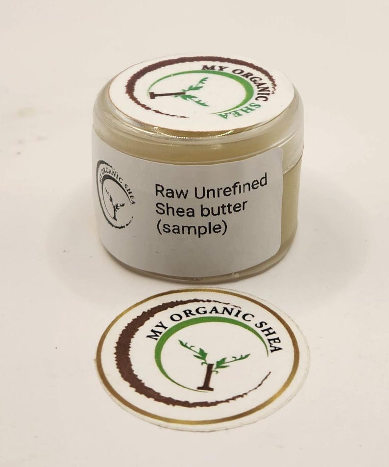 Raw Unrefined Shea Butter, 100% Natural Ghana, Skin Hair Moisturizer 1oz sample size