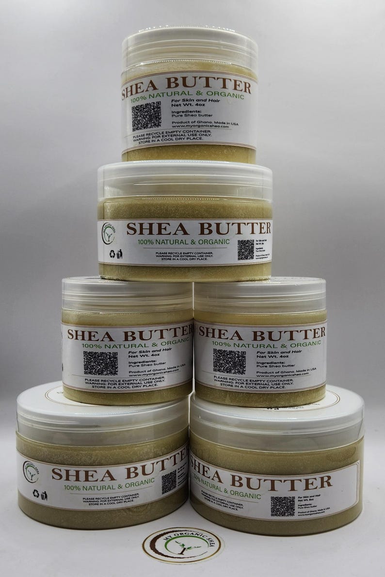 Raw Unrefined Shea Butter, 100% Natural Ghana, Skin Hair Moisturizer image 8