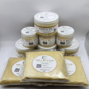 Raw Unrefined Shea Butter, 100% Natural Ghana, Skin Hair Moisturizer image 17