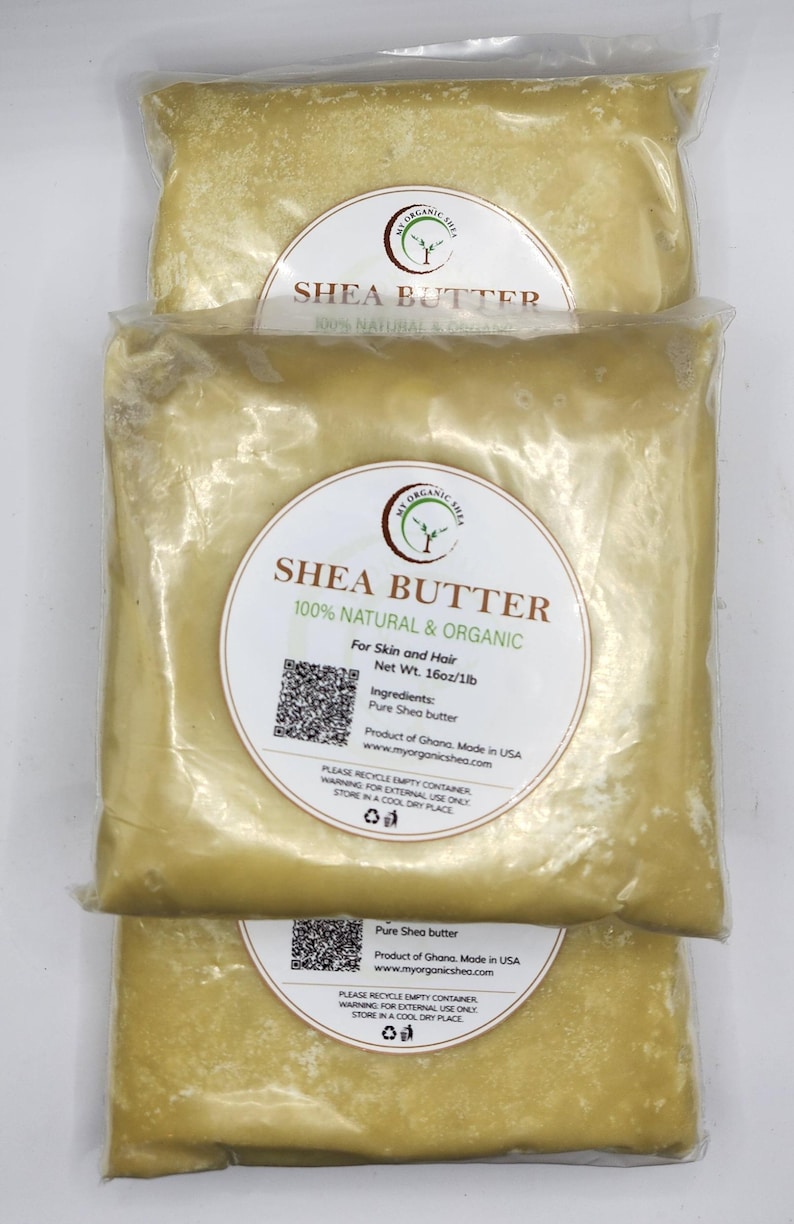 Raw Unrefined Shea Butter, 100% Natural Ghana, Skin Hair Moisturizer image 11