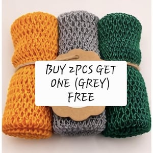 3pcs for the price of 2pcs - African Exfoliating Bath Net Sponge: 50/70-Inch Nylon Sapo