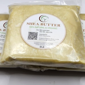 Raw Unrefined Shea Butter, 100% Natural Ghana, Skin Hair Moisturizer image 9