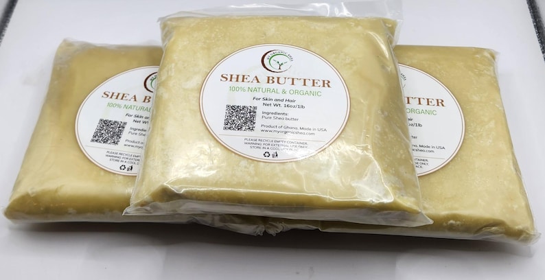 Raw Unrefined Shea Butter, 100% Natural Ghana, Skin Hair Moisturizer image 9