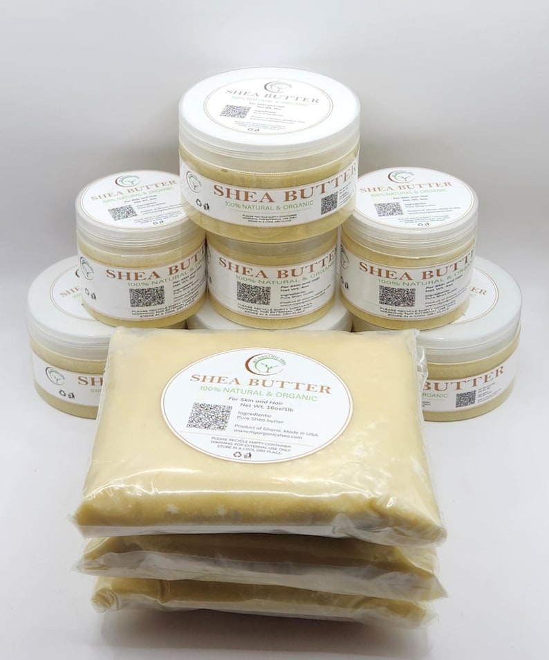 Raw Unrefined Shea Butter, 100% Natural Ghana, Skin Hair Moisturizer image 6