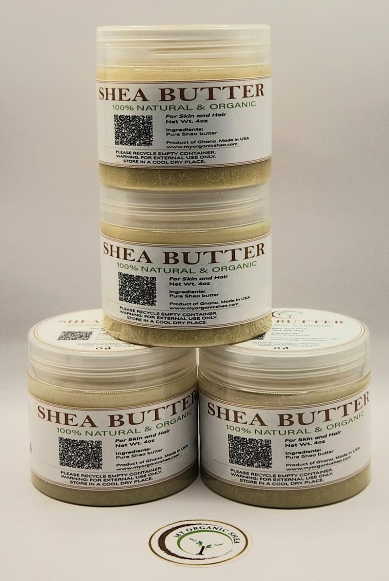 Raw Unrefined Shea Butter, 100% Natural Ghana, Skin Hair Moisturizer image 4