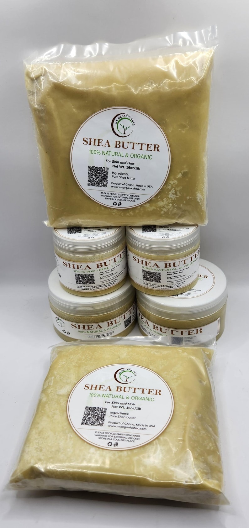 Raw Unrefined Shea Butter, 100% Natural Ghana, Skin Hair Moisturizer image 16