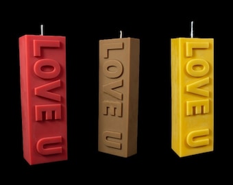 I Love You Candle, Custom Personalized Candle