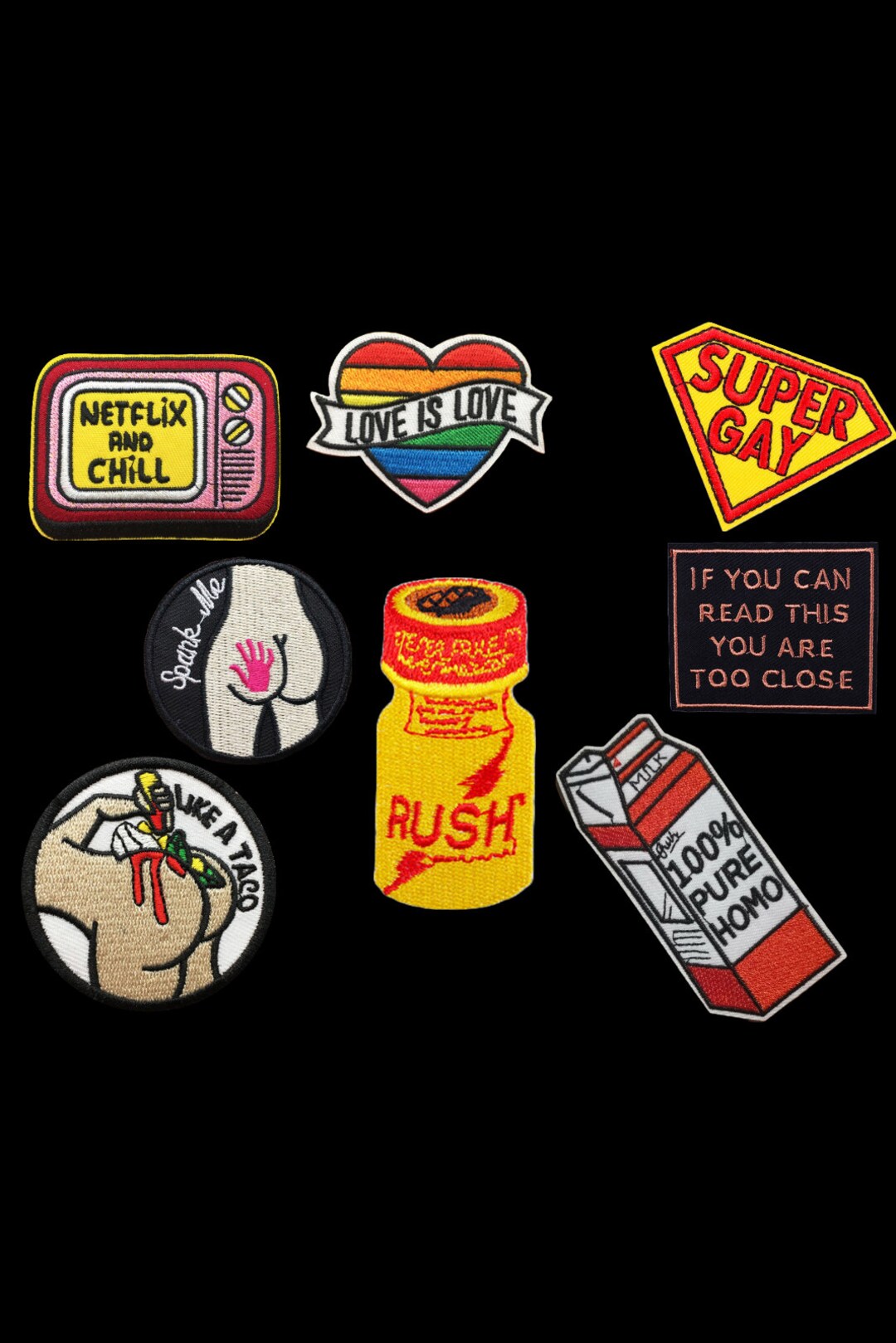 Queer Friendly Iron Patch Funny Iron on Patch Etsy