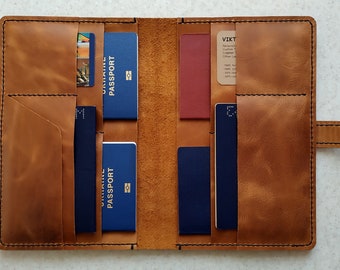 Family Passport Holder 6 Leather Passport Cover 4 Personalized, Custom Passport Holder, Passport Wallet, Travel Wallet, Passport Case