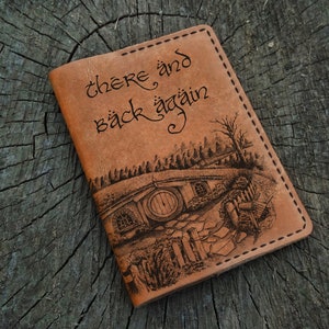 Porta pasaporte personalizado "Ida y vuelta", funda de cuero personalizada para pasaporte, billetera para pasaporte, billetera de viaje, estuche de cuero para pasaporte