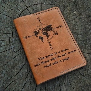 Leder Passhalter Personalisiert, Benutzerdefinierte Leder Passport Cover, Passport Brieftasche, Reise Brieftasche, Leder Passport Case, Geschenk für Ihn Sie