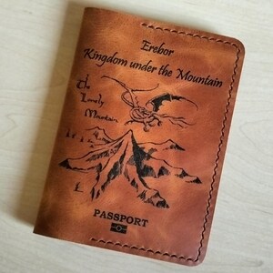Porte-passeport en cuir personnalisé, Étui pour passeport en cuir personnalisé, Porte-passeport, Portefeuille de voyage, Étui pour passeport en cuir, Cadeau pour lui et elle