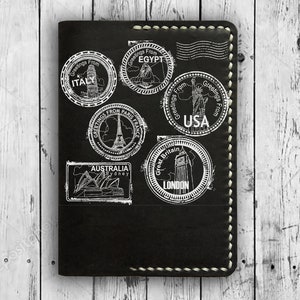 Leder Passhalter Personalisiert, Benutzerdefinierte Leder Passport Cover, Passport Brieftasche, Reise Brieftasche, Leder Passport Case, Geschenk für Ihn Sie