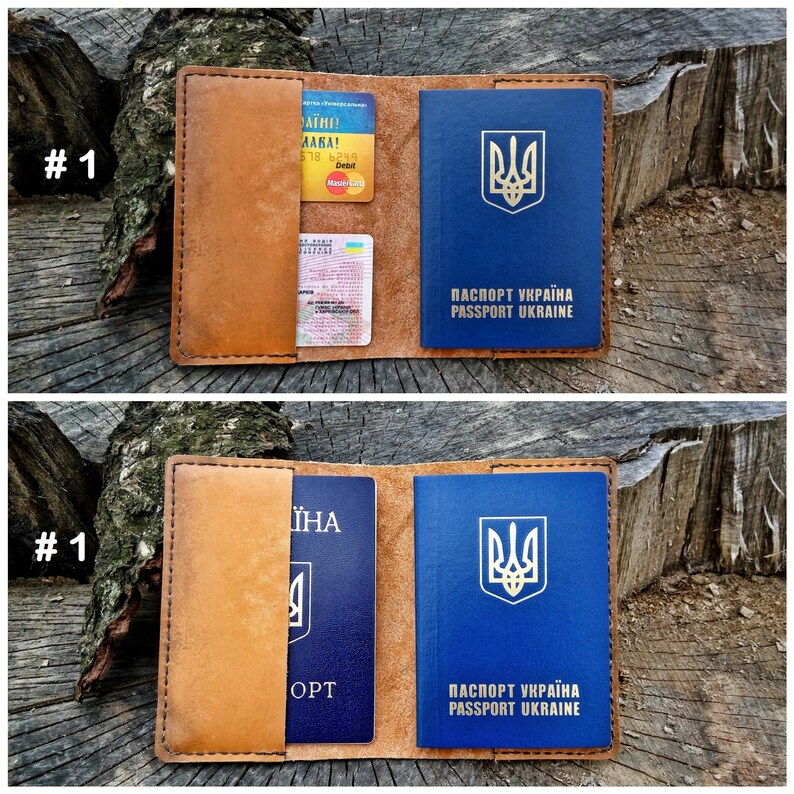 Leather Passport Cover Personalized World Landmarks Stamps - Etsy