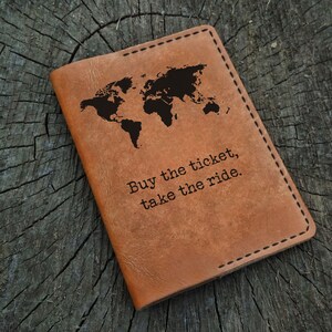 Funda de cuero para pasaporte personalizada, funda de cuero para pasaporte personalizada, billetera para pasaporte, billetera de viaje, estuche de cuero para pasaporte, regalo para él o para ella