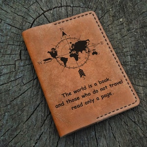 Leder Passhalter Personalisiert, Benutzerdefinierte Leder Passport Cover, Passport Brieftasche, Reise Brieftasche, Leder Passport Case, Geschenk für Ihn Sie