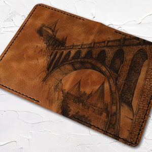 Funda de cuero para pasaporte personalizada, funda de cuero para pasaporte personalizada, billetera para pasaporte, billetera de viaje, estuche de cuero para pasaporte, regalo para él o para ella