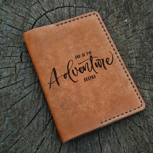 Funda de cuero para pasaporte personalizada, funda de cuero para pasaporte personalizada, billetera para pasaporte, billetera de viaje, estuche de cuero para pasaporte, regalo para él o para ella