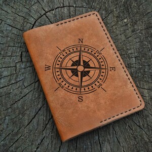 Funda de cuero para pasaporte personalizada, Adventure Awaits, Funda de cuero personalizada para pasaporte, Billetera de cuero para pasaporte, Billetera de viaje, Estuche para pasaporte