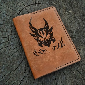 Daedra, Skyrim Passport Holder Personalized, Custom Leather Passport Cover, Passport Wallet, Travel Wallet, Passport Case, Gift for Him Her