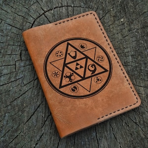The Legend of Zelda Triforce Passport Holder Personalized, Custom Leather Passport Cover, Passport Wallet, Travel Wallet, Passport Case