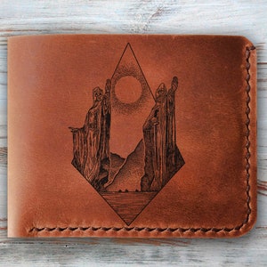 Leather Wallet Mens Personalized Leather Wallet Men’s Leather Wallet Custom Personalized Gift for Men, Anniversary Gifts, Gift for Him