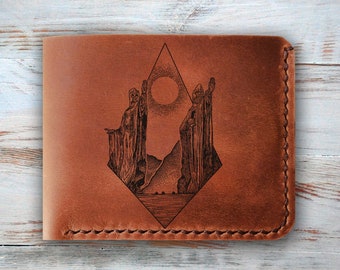 Leather Wallet Mens Personalized Leather Wallet Men’s Leather Wallet Custom Personalized Gift for Men, Anniversary Gifts, Gift for Him