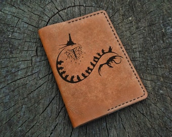 Leren paspoorthouder gepersonaliseerd, aangepaste leren paspoorthoes, paspoortportemonnee, reisportemonnee, leren paspoorthoesje, cadeau voor hem haar