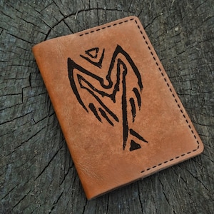 House Indoril, Morrowind Passport Holder Personalized, Custom Leather Passport Cover, Passport Wallet, Travel Wallet, Leather Passport Case