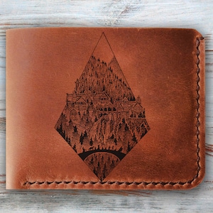 Leather Wallet Mens Personalized Leather Wallet Men’s Leather Wallet Custom Personalized Gift for Men, Anniversary Gifts, Gift for Him