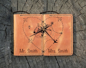 Personalized Passport Holder Couple Set, Passport Cover Personalized Couple, Personalized Passport Cover for Couples, Passport Wallet Couple