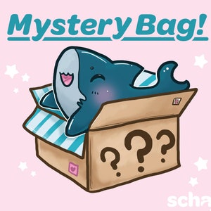 Mystery Bag ヽ(*・ω・)ﾉ  (Stickers, Buttons, Pins, Keychain, Prints, Cute, Lucky, Grab, Scoop, Gacha, Blind, Box)