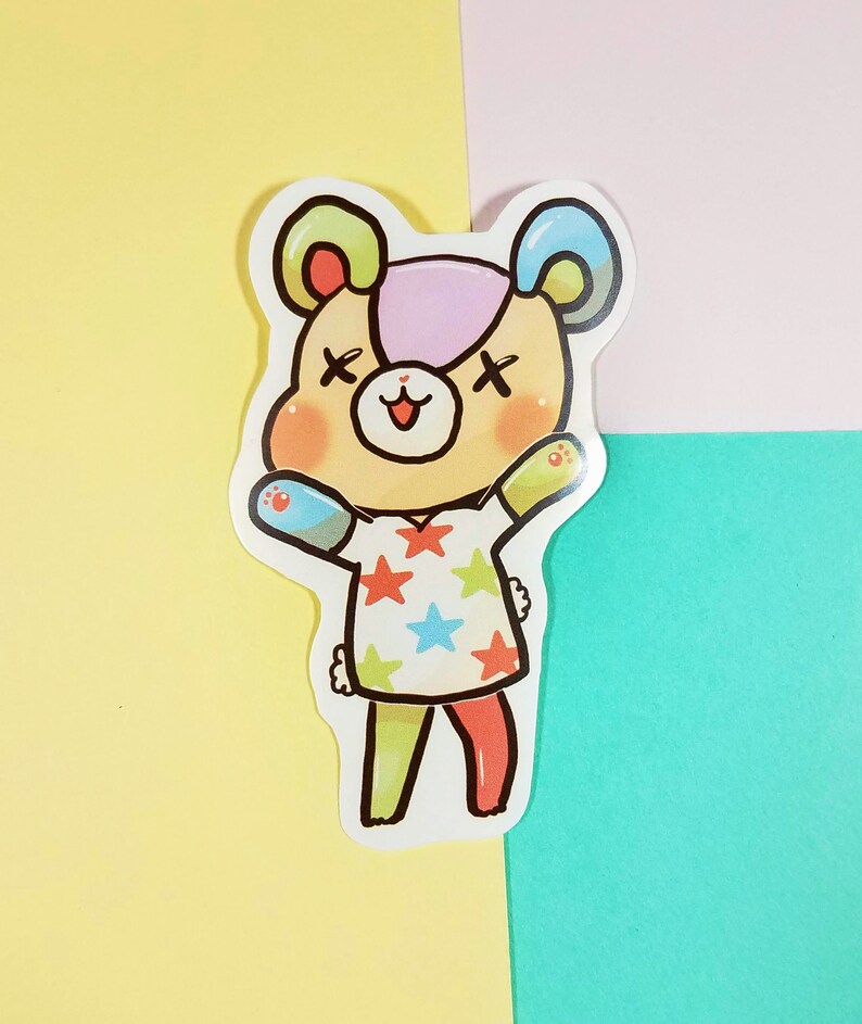 Animal Crossing 3 Sticker Cute Lucky Ankha Coco | Etsy