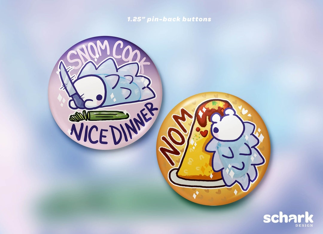 Snom 1.25 Pin Buttons Cute Kawaii Sword Shield Knife - Etsy