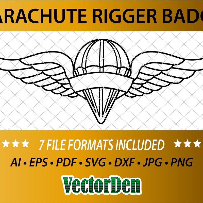 Parachute Rigger Icon Parachute Insignia - Etsy