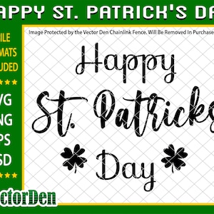 Happy St Patrick&#39;s Day SVG, Lucky SVG, Irish SVG, St Patrick&#39;s Day Quotes, Shamrock svg, Clover svg, Cut File Cricut, Silhouette