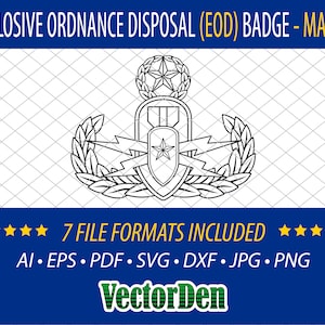 Insignia de eliminación de artefactos explosivos (EOD) - Master
