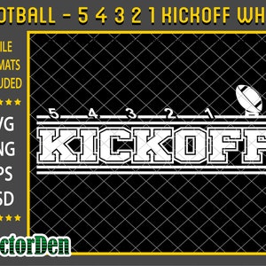 Football - 5 4 3 2 1 Kickoff White