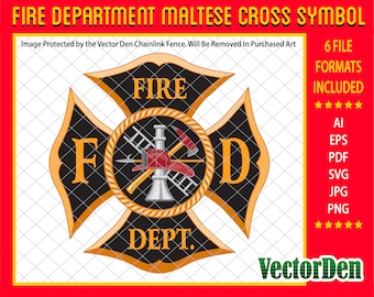 Feuerwehr Malteser Kreuz Symbol