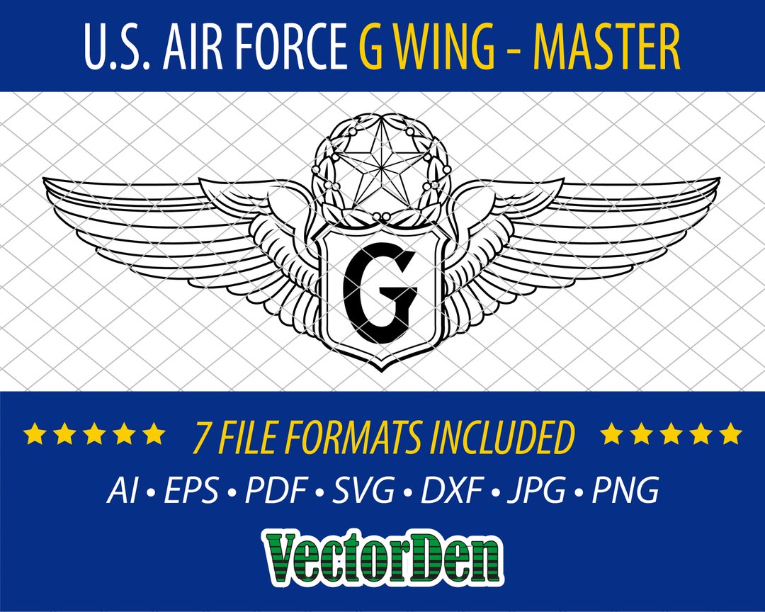 U.S. Air Force G Wing - Master - Badge Insignia - Etsy