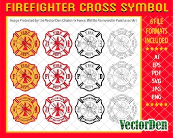 Feuerwehr kreuz symbol