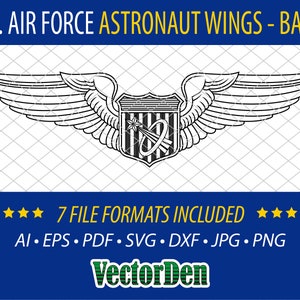 U.S. Air Force Astronaut Wings - Basic - Insegne distintive