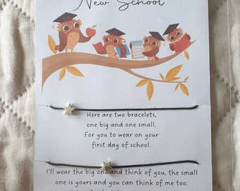 Back to school / New School wish bracelets